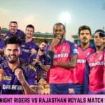 kolkata knight riders vs rajasthan royals match scorecard