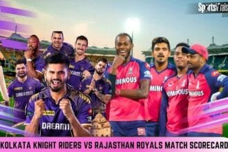 kolkata knight riders vs rajasthan royals match scorecard