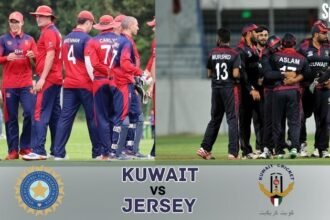kuwait national cricket team vs jersey cricket team match scorecard