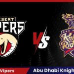 Desert Vipers vs Abu Dhabi Knight Riders Match Scorecard