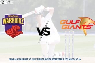Sharjah warriorz vs Gulf Giants match scorecard