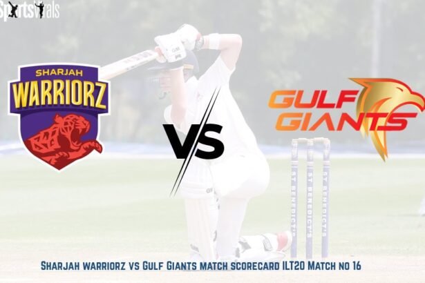 Sharjah warriorz vs Gulf Giants match scorecard