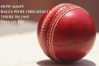 how many balls were originally there in one test over