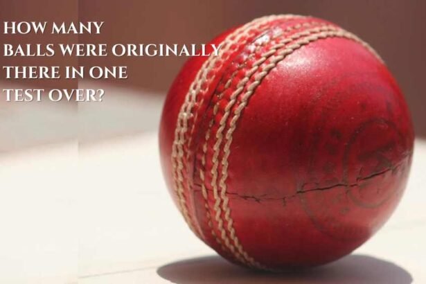 how many balls were originally there in one test over