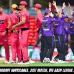 Sydney Sixers Vs Hobart Hurricanes Match Scorecard