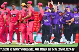 Sydney Sixers Vs Hobart Hurricanes Match Scorecard