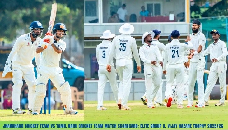 Jharkhand Cricket Team vs Tamil Nadu Cricket Team Match Scorecard: Elite Group A, Vijay Hazare Trophy 2025/26