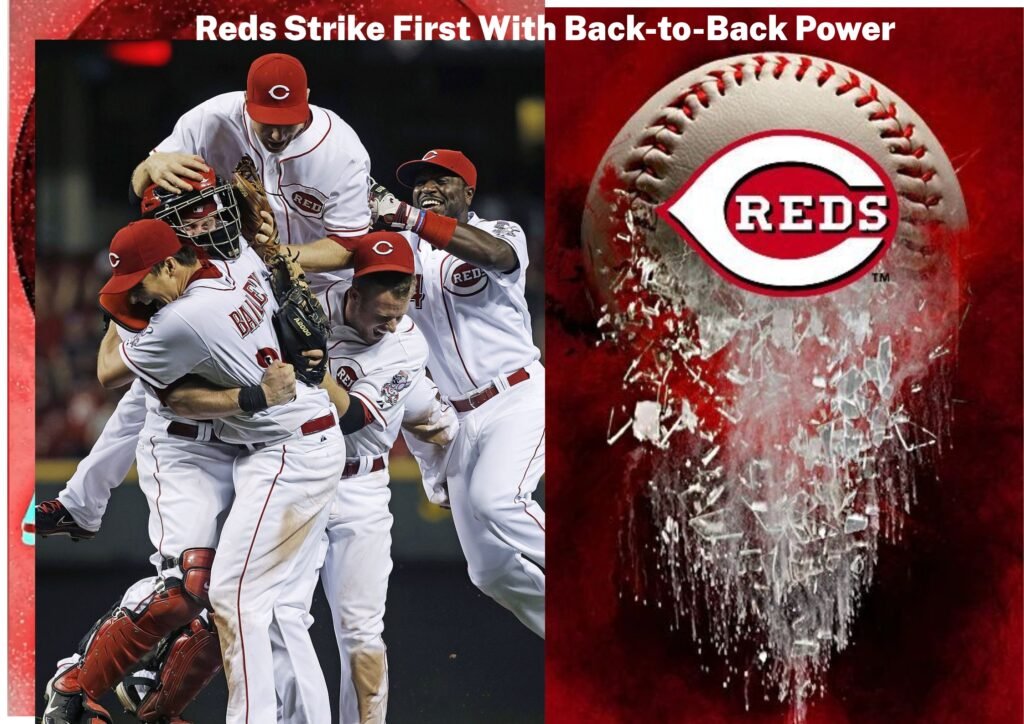 Cincinnati Reds players during their matchup against the St. Louis Cardinals.