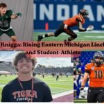 Noah Knigga playing linebacker for Eastern Michigan Eagles