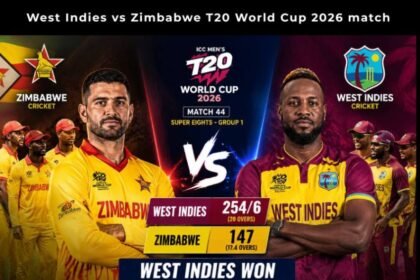 West Indies cricket team vs Zimbabwe National Cricket team match scorecard